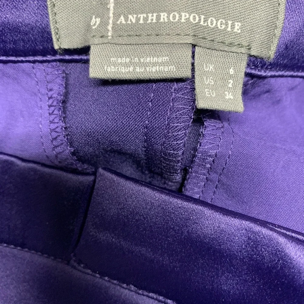NEW Anthropologie Navy Blue Trouser Maxi Skirt Size 2 - Picture 7 of 10